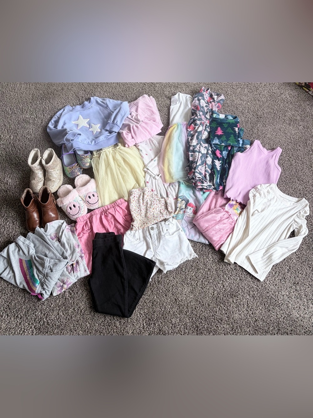 Girls Mixed Clothing Bundle - 5T Shoes - 10